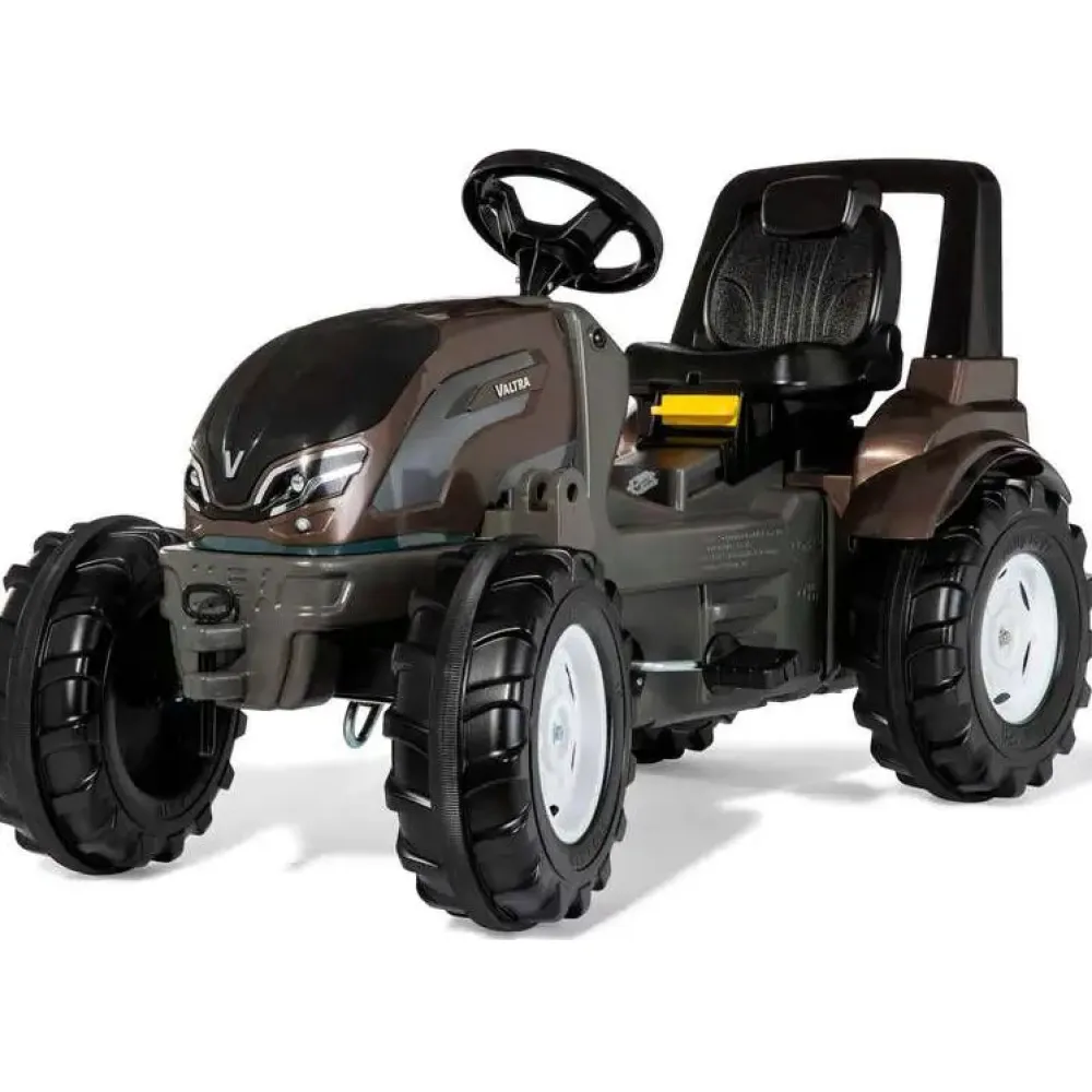 Polkutraktori Premium Valtra, musta/ruskea - Rolly Best