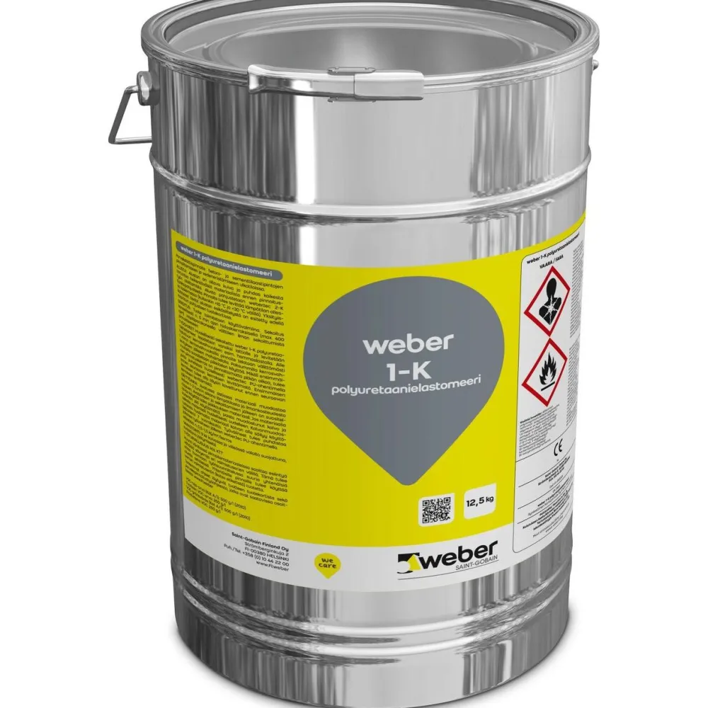Polyuretaanielastomeeri 1-K RAL7035 12,5 kg - Weber Hot