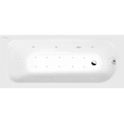 Interia Poreamme Laura Highline Hydro-Air, 1600x700x390mm, 155l, valkoinen Discount