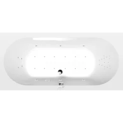 Interia Poreamme Levana Highline Hydro-Air, 1700x800x390mm, 209l, valkoinen Discount