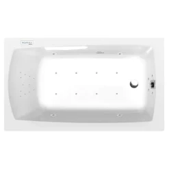 Poreamme Lily Highline Hydro-Air, 1200x700x390mm, 150l, valkoinen - Interia Outlet