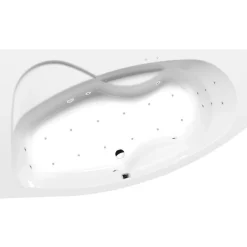 Poreamme Mamba Attraction Hydro-Air, 1700x1000x440mm, vasen, 260l, valkoinen - Interia Sale