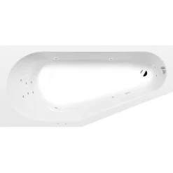 Interia Poreamme Projekta Attraction Hydro, 1600x800x440mm, vasen, 185l, valkoinen Online