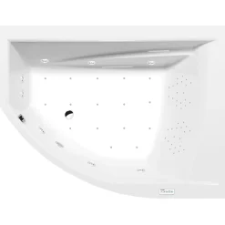Interia Poreamme Tandem Highline Hydro-Air, 1700x1300x500mm, oikea, 395l, valkoinen Sale