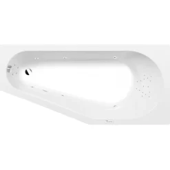 Poreamme Tigra Highline Hydro, 1500x750x460mm, oikea, 180l, valkoinen - Interia Outlet