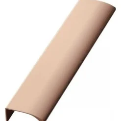 Profiilivedin Edge Straight 200mm harjattu kupari - Beslag Design Outlet