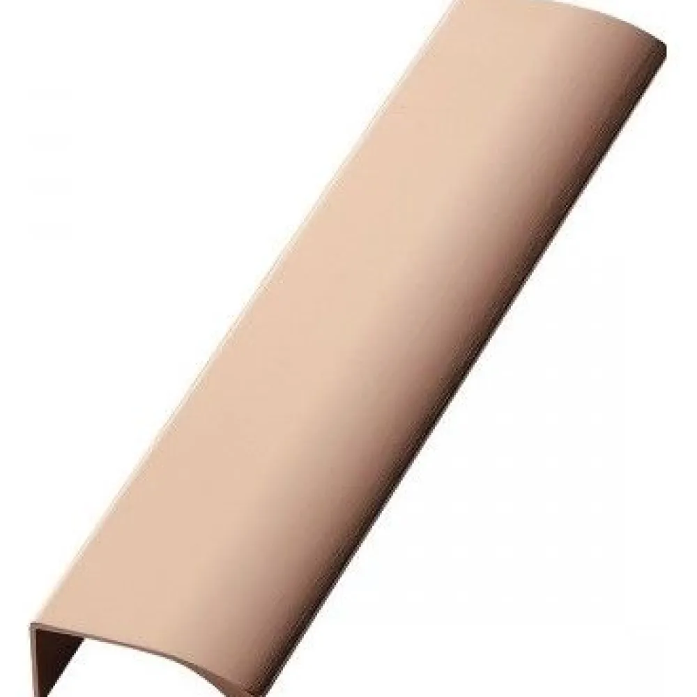 Profiilivedin Edge Straight 200mm harjattu kupari - Beslag Design Outlet