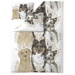 Pussilakanasetti Ystävykset, 150x210cm, beige - Vallila Hot