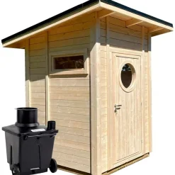 Pikkuvihreä Puucee-paketti 2.25 m² Green Toilet -kompostikäymälällä Sale