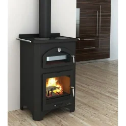 Puutakka/puuhella Monza 14kW, musta - Bronpi New