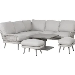 Puutarhakalustesetti MARENDA 4-osainen, harmaa/beige - Home4you Outlet