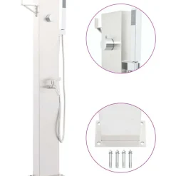FinePRICE Puutarhan suihkuhana 110 cm ruostumaton teräs Discount
