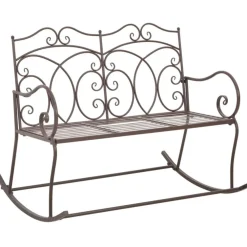 Puutarhapenkki 104 cm rauta antiikinruskea - FinePRICE Discount