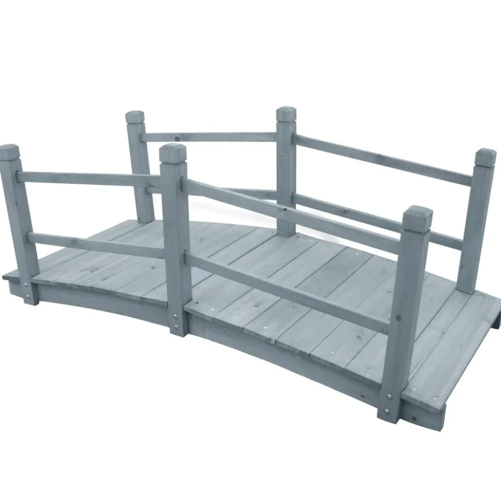 FinePRICE Puutarhasilta 140x60x56 cm kuusi harmaa Best