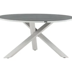 Venture Home Pyöreä ruokapöytä Copacabana 2, Ø140cm, harmaa/valkoinen