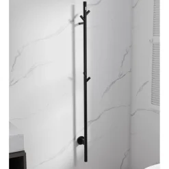 Pyyhekuivain Fas 1200 mm ajastimella mattamusta - Bathlife
