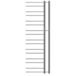 Pyyhekuivain Tjolöholm 1540x500 mm 352 W kromi vasen - Nordhem Hot