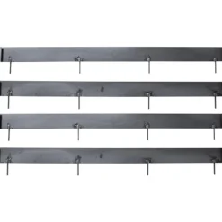 Rajausreuna Odla, 1500x180x2.5mm Corten-teräs, 4kpl - JABO Outlet
