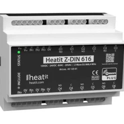 Releyksikkö Z-Wave Z-DIN 616-6x16A - Heatit Online