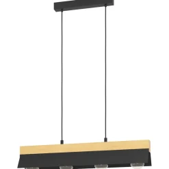 Eglo Riippuvalaisin Tarrafo 4x40W 88x15cm musta/puu Discount