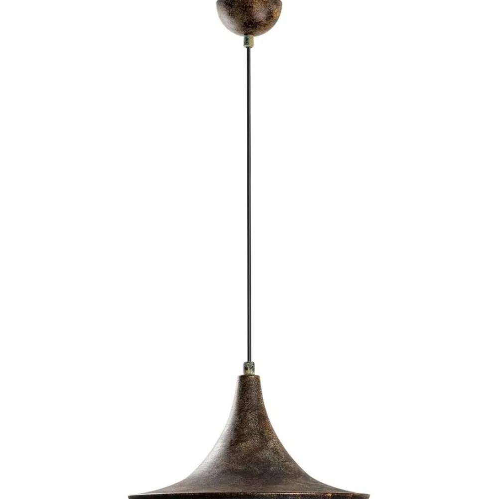 Linento Lighting Riippuvalaisin TOM-3531-RETRO, Ø30cm, tummanruskea Discount