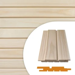 Rimapaneeli STS, 12x95x3280, sormijatkettu erikoismänty, ympäripontattu, valeura, puuvalmis - Aarni Discount