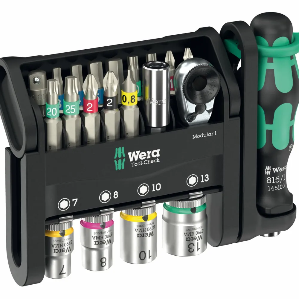 Wera Ruuvinväännin- ja kärkisarja Modular 1, 21 kpl Discount