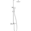 Bathlife Sadesuihkusetti Brusa, termostaattihanalla, suihkupää ⌀240mm, juoksuputkella, kiiltävä kromi