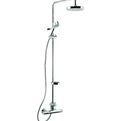 Damixa Sadesuihkusetti Akita 40910, termostaattihanalla, suihkupää ⌀200mm, vettä säästävä, hierova suihku, kromi Outlet