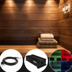 Saunan laudevalaistussarja VPL30C-G217 LED-värinvaihtoprojektorilla + 17 kuitua - Cariitti New