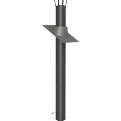 Jeremias Savupiippu/takan piippu 3m, Ø180mm, musta Best