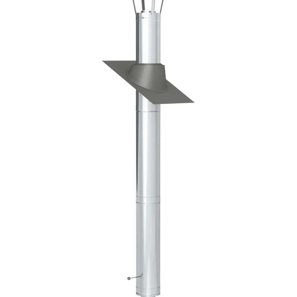 Jeremias Savupiippu/takan piippu 3m, Ø130mm, rst Hot