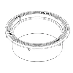 Urjalan Sementtivalimo Säädettävä valurautakehys betonikartiolle ø 600 mm H270 mm D400 Clearance