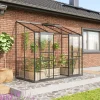 Seinäkasvihuone Ida 3300, 3.3m², lasi, musta - Vitavia