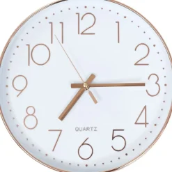 FinePRICE Seinäkello 30 cm ruusukulta Best
