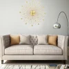 FinePRICE Seinäkello metalli 70 cm kultainen Best