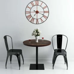 FinePRICE Seinäkello metalli 58 cm punainen Outlet