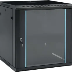 FinePRICE Seinäkiinnitettävä verkkolaitekaappi 19", IP20, 600x600x640mm New