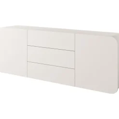 Seinälle kiinnitettävä lipasto A RENE 2DD3S, leveys 200cm, beige - Nomla New