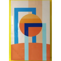 Home4you Seinätaulu WALLY 80x120 cm, abstrakti päivä, akryyli, monivärinen Sale