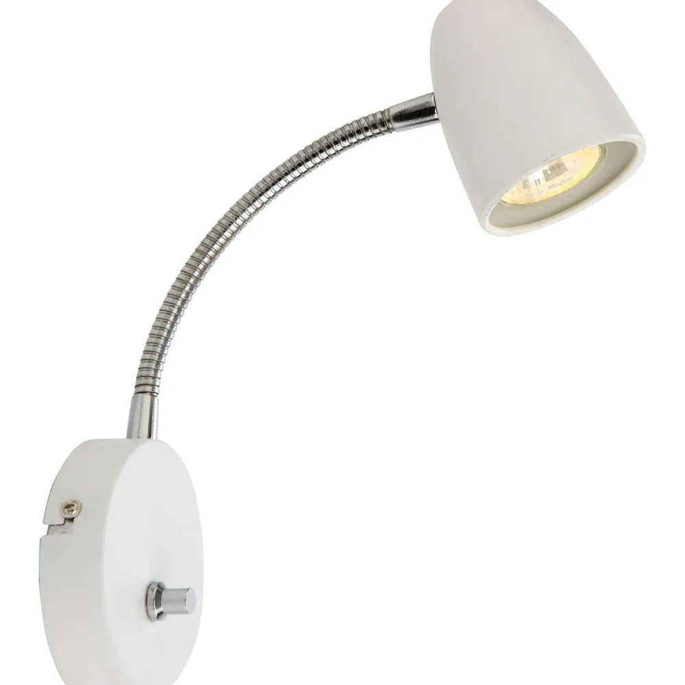 Seinävalaisin Sandnes Flex himmennettävä valkoinen - Aneta Lighting Discount