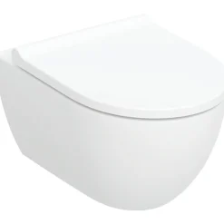 Seinä-WC-istuin Acanto Turboflush, Soft close -kannella, valkoinen - Geberit Discount