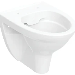Seinä-WC-istuin Glow Classic Rimfree, huuhtelukaulukseton, 49,5 cm, valkoinen - Ido