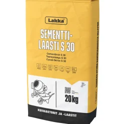 Sementtilaasti Lakka S 30, 20kg - Lakka Rakennustuotteet Online