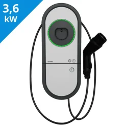 Ensto Sähköauton latausasema One EVH, Type2, 3.6kW(1x16A), 5m kaapeli, RCBO vikavirtakatkaisija ylivirtasuojalla Online
