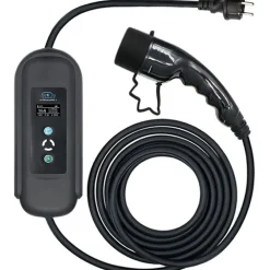 Motorwerk Sähköauton latauslaite EV, Type2, 1-vaihe, 16A, 3.7kW, 8m kaapeli Clearance