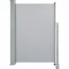 Sisäänvedettävä terassin sivumarkiisi 120 x 300 cm harmaa - FinePRICE Sale