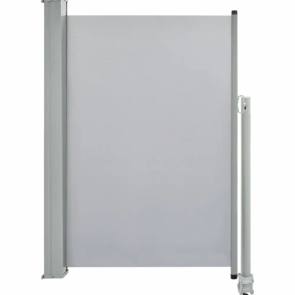 Sisäänvedettävä terassin sivumarkiisi 120 x 300 cm harmaa - FinePRICE Sale