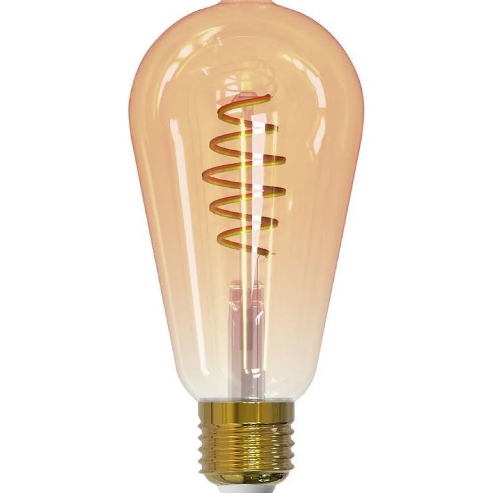 Sisustuslamppu SmartHome ST64 Edison, 4.9W, E27, 350lm, 1800-3000K, amber - Airam Hot