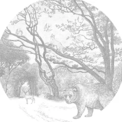 Esta Sisustustarra Forest Friends 159070, karhu, harmaa, eri kokoja